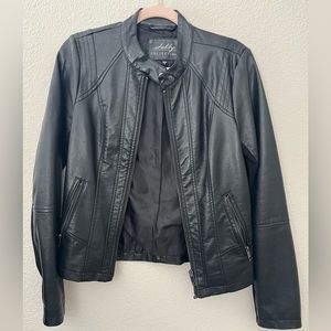 Faux leather jacket size small